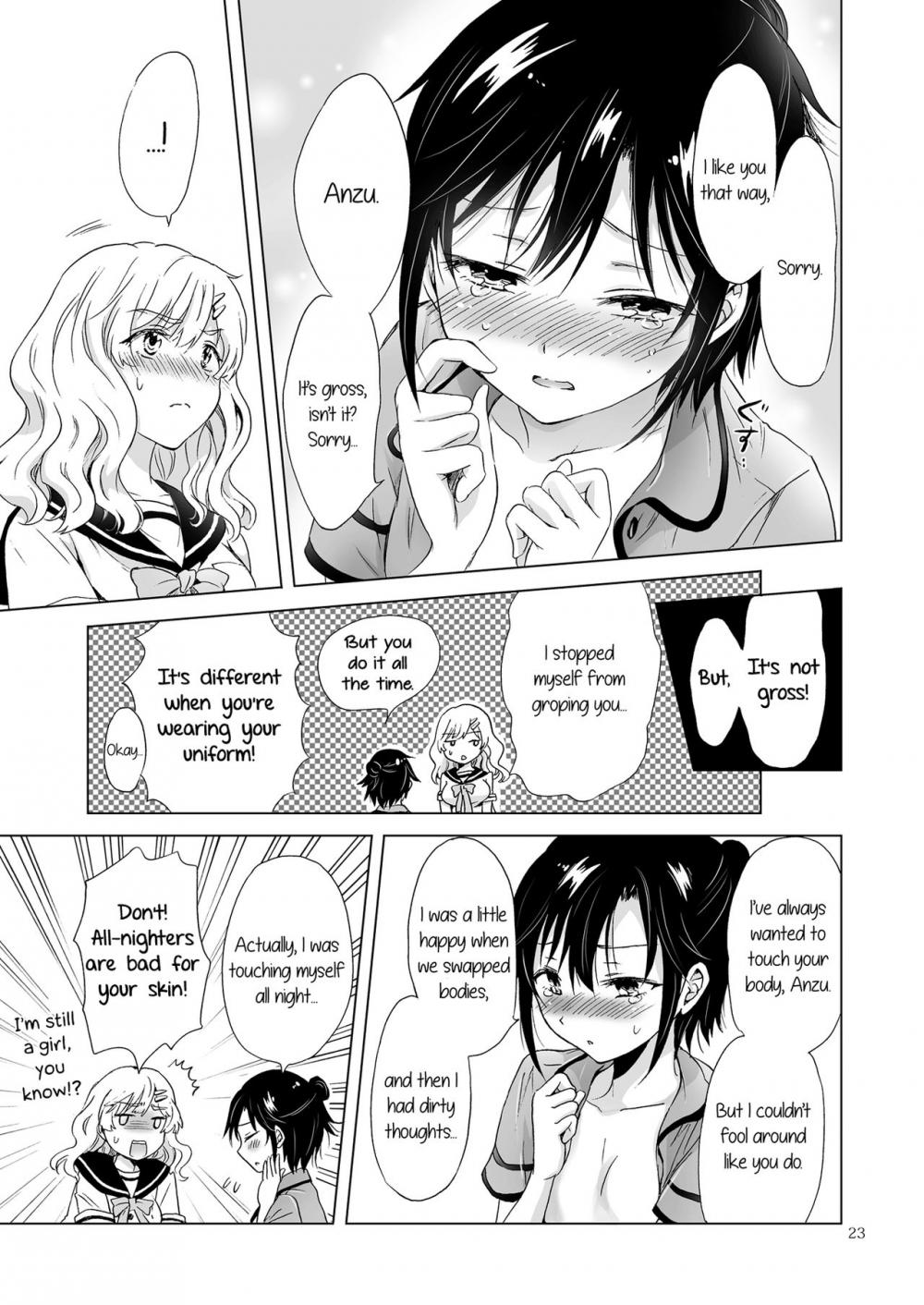 Hentai Manga Comic-How Well-Stacked and Surfboard Swapped Bodies-Read-22